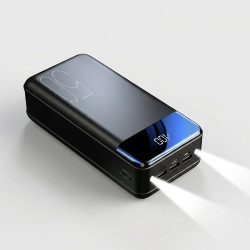 High-Capacity Power Bank with Built-In LED Lights